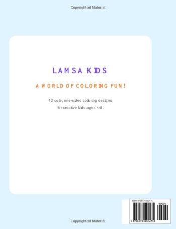 LAMSA KIDS Coloring Book: Fun Pages 24 Back Cover details