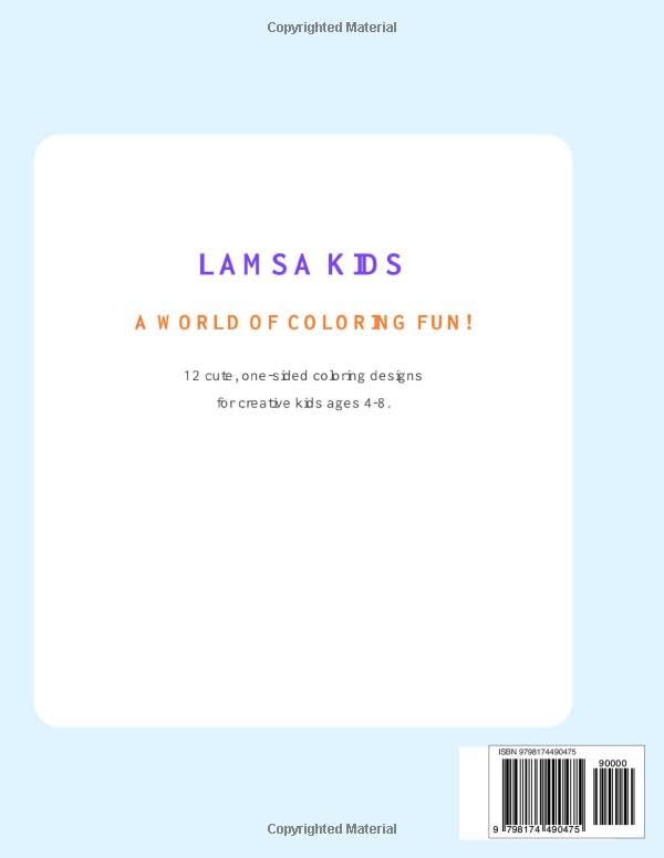 LAMSA KIDS Coloring Book: Fun Pages 24 Back Cover LAMSA KIDS Coloring Book: Fun Pages 24 Back Cover details