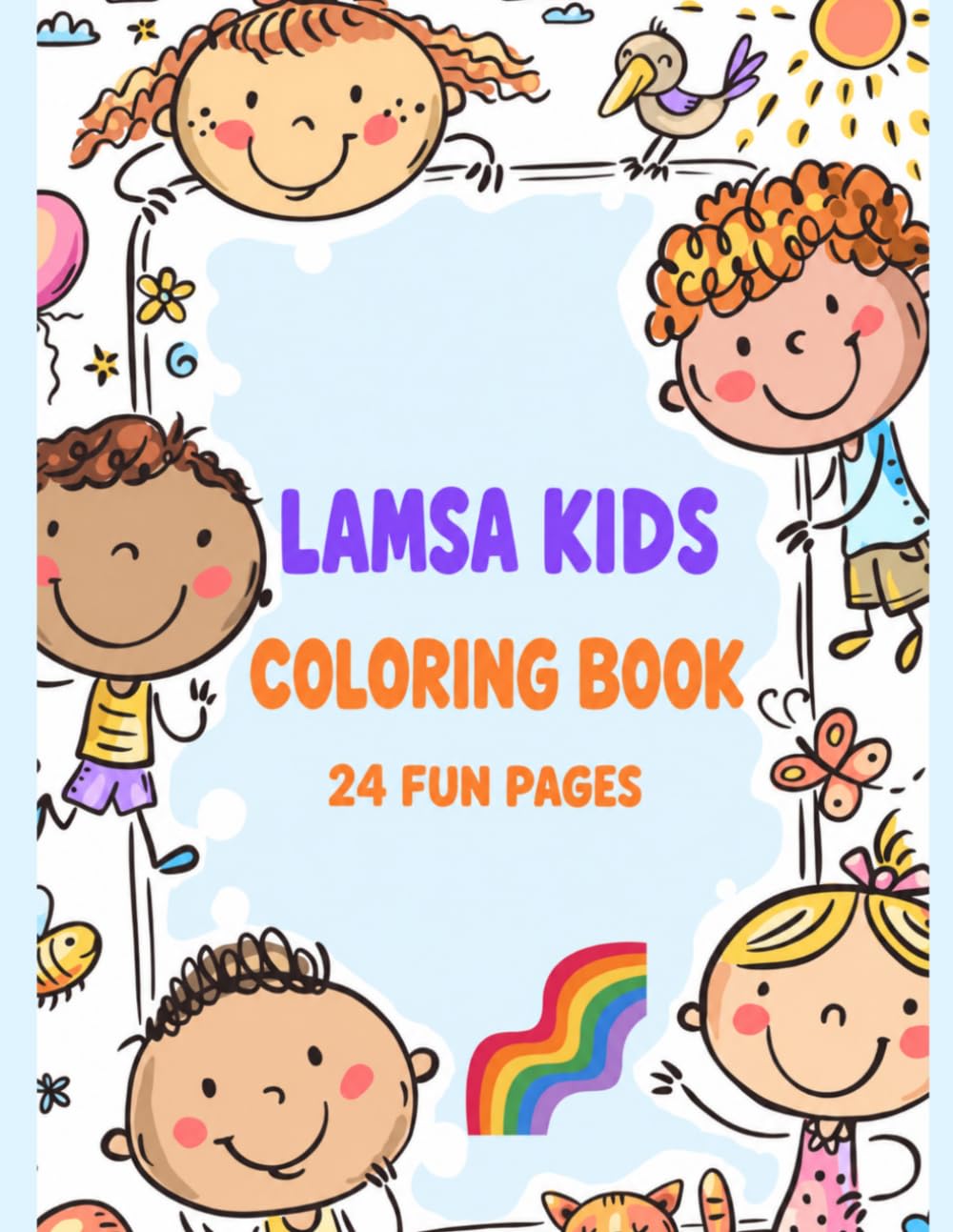 LAMSA KIDS Coloring Book: Fun Pages 24 Front Cover LAMSA KIDS Coloring Book: Fun Pages 24 Book Cover by Fatma Alnuaimi