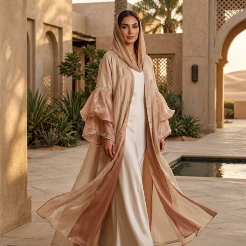 Maha Royal Silk Organza Kaftan